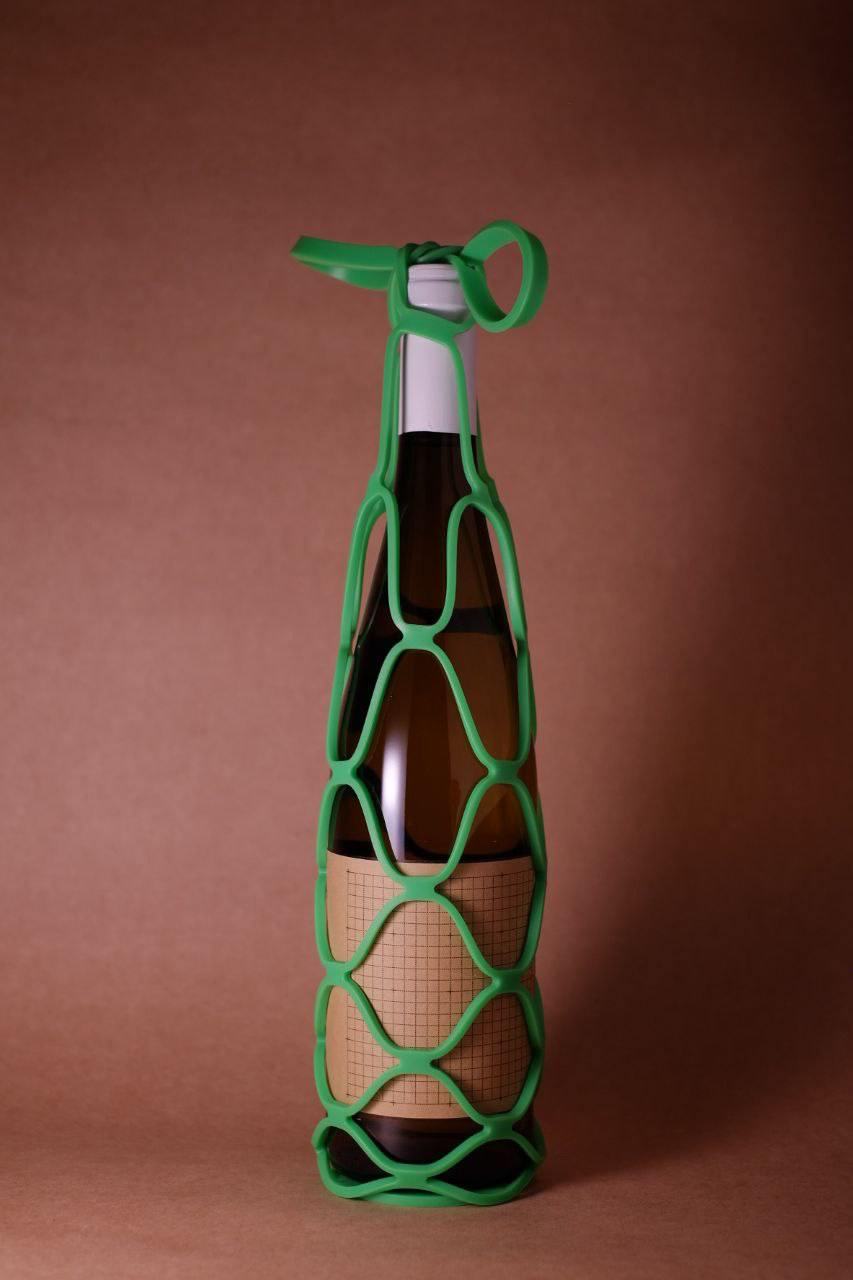 Wine Carrier - Aqua Green